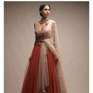 Kalki Lehenga Coral - XS worn once